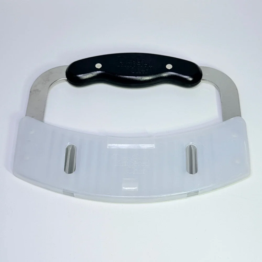 Pampered Chef Crinkle Cutter Stainless Steel Wavy Blade Vegetable Slicer‎ Black